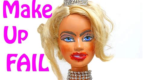 makeup barbie head